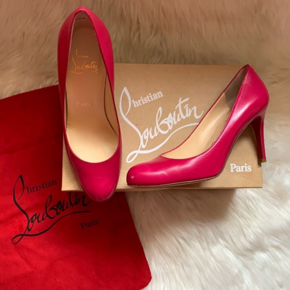 Christian Louboutin Size 36.5, pink 85mm